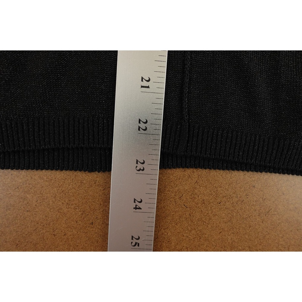 1017 ALYX 9SM Womens Size XS Black Shimmer Knit Sleeveless Bodycon Mini Dress - Picture 9 of 9